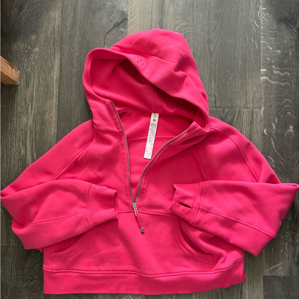 Lululemon Scuba Half Zip Sweatshirt in Lipgloss M/L